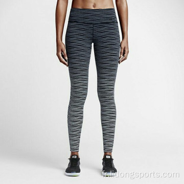 Femmes Polyester Couleur de spandex confortable Pantalon de yoga unique